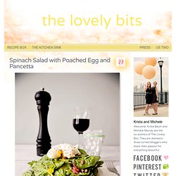 Spinach Salad with Poached Egg and Pancetta » The Lovely Bits