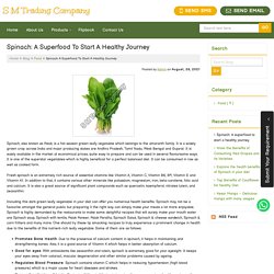Spinach: A superfood to start a healthy journey