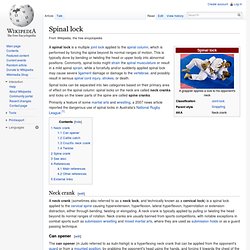 Spinal Locks