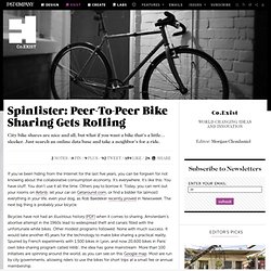 Spinlister: Peer-To-Peer Bike Sharing Gets Rolling