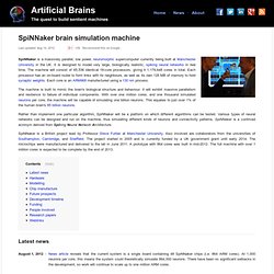SpiNNaker brain simulation machine