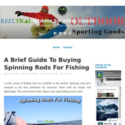 A Brief Guide To Buying Spinning Rods For Fishing – Outdoor Sporting Goods