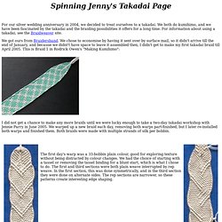 Spinning Jenny's Takadai Page