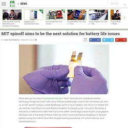 MIT spinoff aims to be the next solution for battery life issues