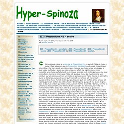 Hyper-Spinoza - EII - Proposition 43 - scolie