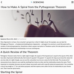 How to Make A Spiral from the Pythagorean Theorem