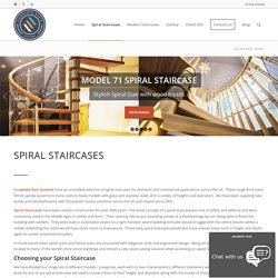 Stylish Spiral Stair With Wood Treads From Complete Stair Systems