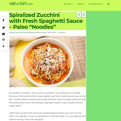 Spiralizer Spaghetti Recipe & Review