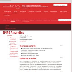 SPIRE Amandine - CESSMA