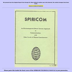 Spiricom Report 1