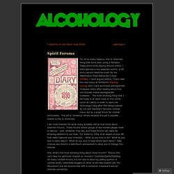 Spirit Forums « Alcohology