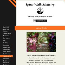 Spirit Walk Ministry - Nature Spirits