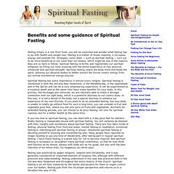 Spiritual Fasting - Spiritual Fasting for Health and Enlightenment