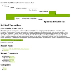 (Investigador Free Energy_INDIA_TEWARI) Spiritual Foundations