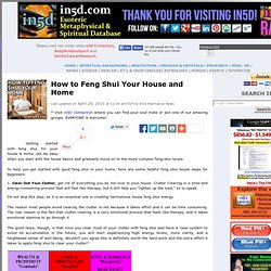 How to Feng Shui Your House and Home