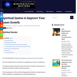 Spiritual Quotes to Improve Your Inner Growth -