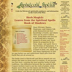 Spiritual Spells: Herbal Magick Book of Shadows