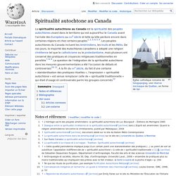 Spiritualité autochtone au Canada
