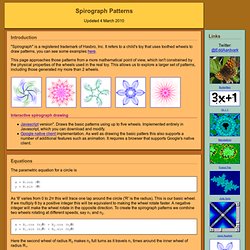 Spirograph Patterns