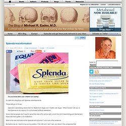 Splenda misinformation