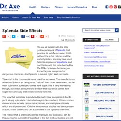 Splenda Side Effects