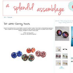 Glitter Earring Posts