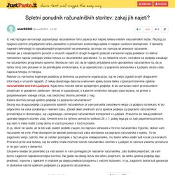 Spletni ponudnik računalniških storitev: zakaj jih najeti?