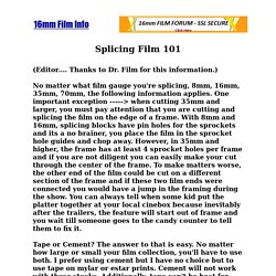 Splicing Film