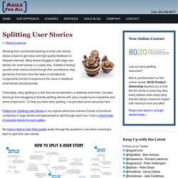 Splitting User Stories - Agile For All