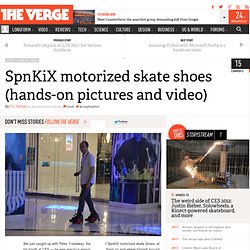 SpnKiX motorized skate shoes (hands-on pictures and video)