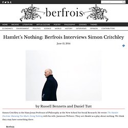 Et Spøgelse: Berfrois Interviews Simon Critchley