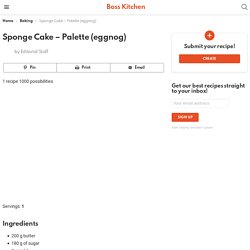 Sponge Cake - Palette (eggnog) - Boss Kitchen