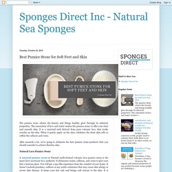Sponges Direct Inc - Natural Sea Sponges: Best Pumice Stone for Soft Feet and Skin