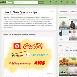 How to Seek Sponsorships: 12 Steps