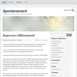 Blog Spontanément