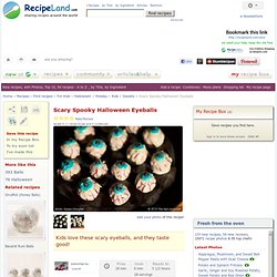 Scary Spooky Halloween Eyeballs Recipe with pictures: RecipeLand