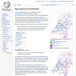 Spoorlijnen in Nederland