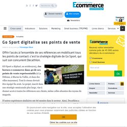 Go Sport digitalise ses points de vente