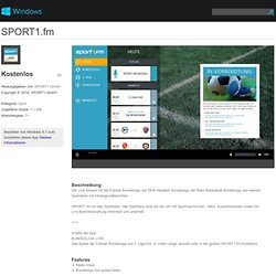 SPORT1.fm-App für Windows in Windows Store
