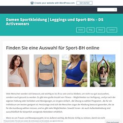 Finden Sie eine Auswahl für Sport-BH online – Damen Sportkleidung