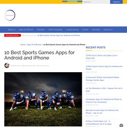 10 Best Sports Games Apps for Android and iPhone - TechnoMusk