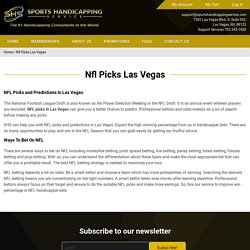 NFL Picks and Predictions Service in Las Vegas