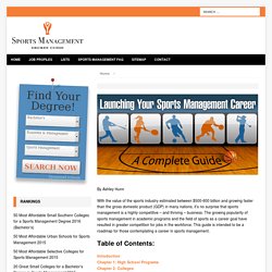 Sports Management Degree Guide