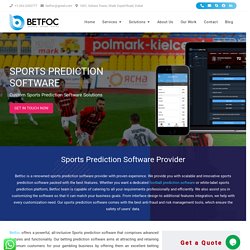 Sports Prediction Software