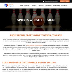 Best Sports Website Design, Sports Website Builder