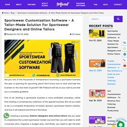 Sportswear Customization Software