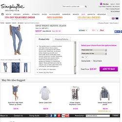 Spot Print Skinny Jeans at Simply Be