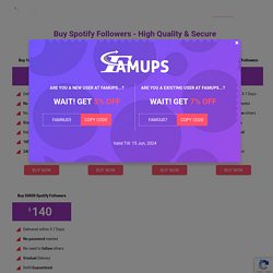 Buy Authentic Spotify Followers From Famups
