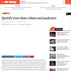 Spotify now does videos and podcasts