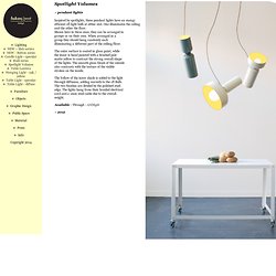 Spotlight Volumes ~ NEW : Lukas Peet Design